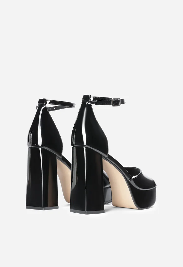 Block Heel Platform Sandals - Image 4