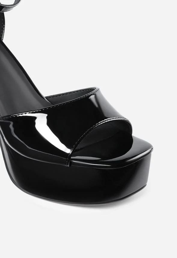 Block Heel Platform Sandals - Image 5