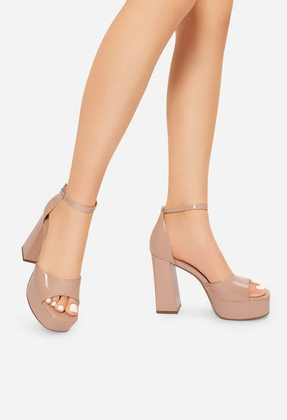 Block Heel Platform Sandals - Image 2