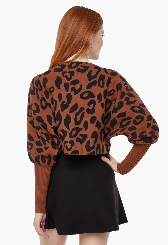 Blouson Sleeve Sweater - Image 2