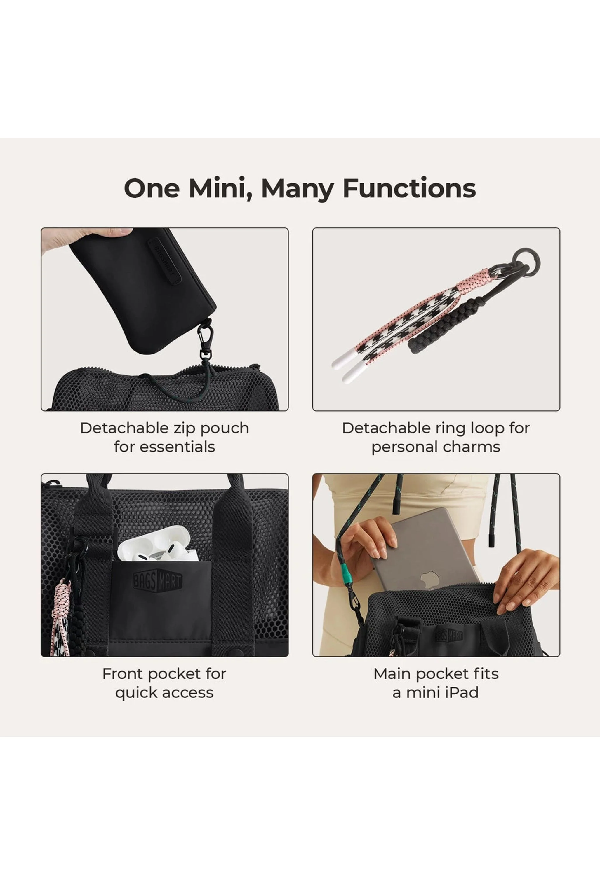 REIKI 5.5L Mesh Mini Duffle - Image 7