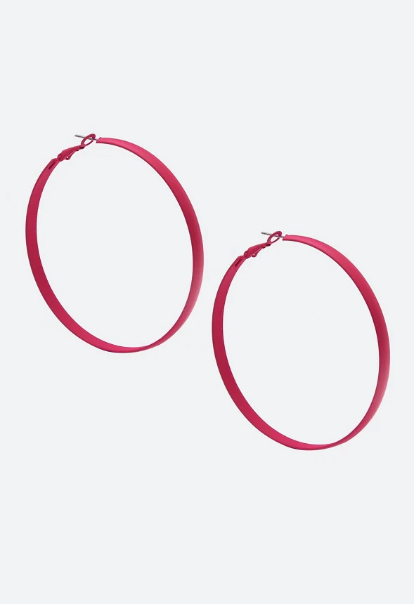 Bonnie Flat Hoop Earrings - Image 2