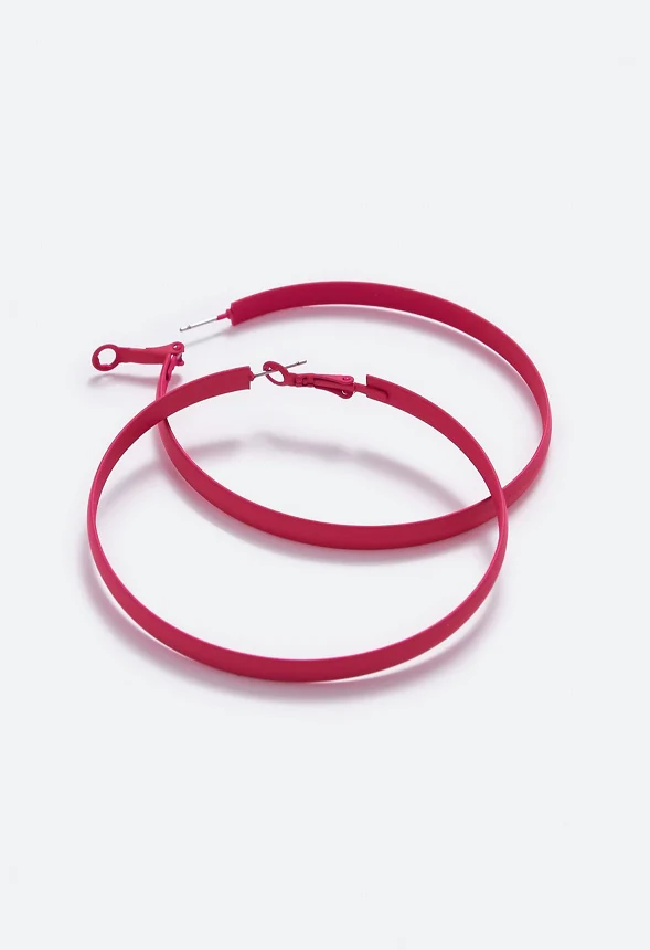 Bonnie Flat Hoop Earrings - Image 3