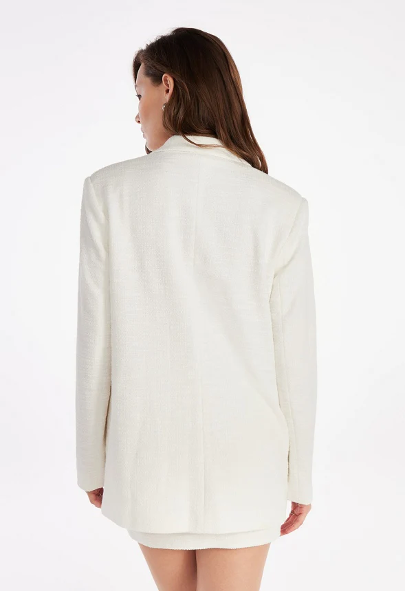 Boucle Knit Blazer - Image 2