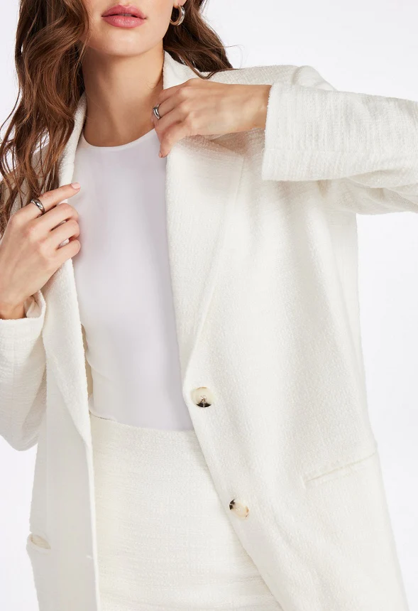 Boucle Knit Blazer - Image 3