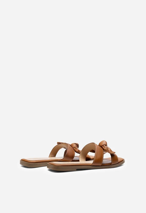Bow Flat Slide Sandals - Image 6