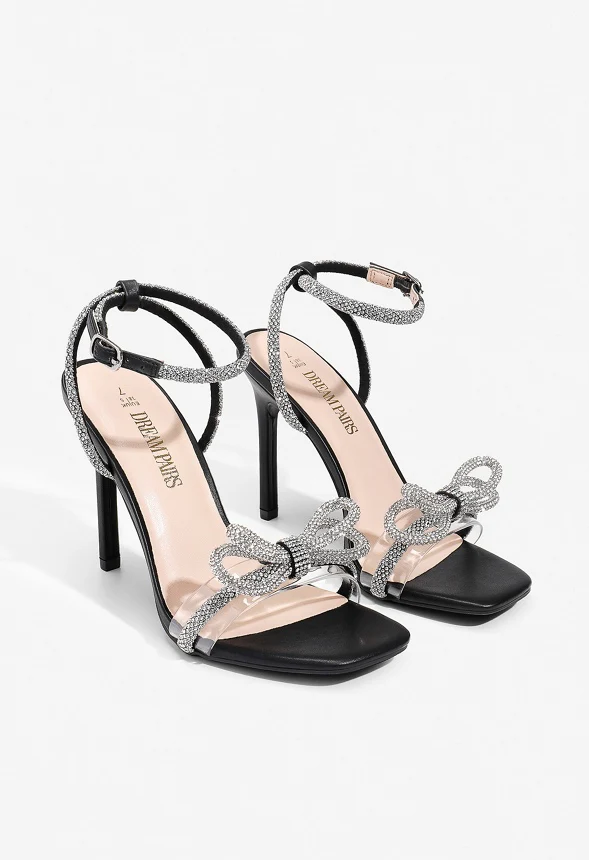 Bowknots Square Toe Rhinestone Heel - Image 4