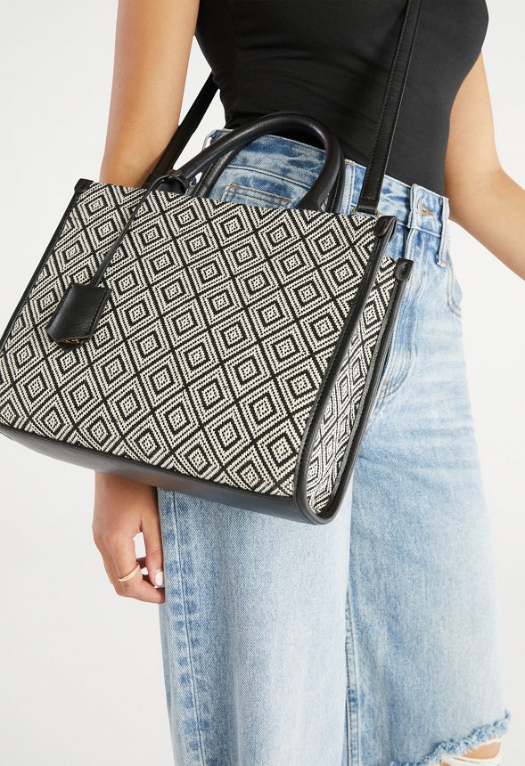 Boxy Tote with Crossbody Strap - Image 2