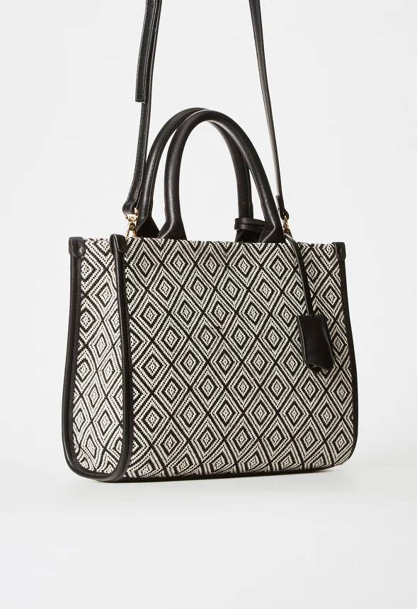 Boxy Tote with Crossbody Strap - Image 3