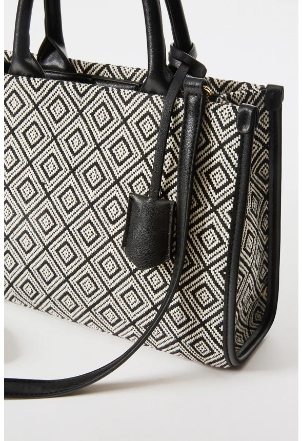 Boxy Tote with Crossbody Strap - Image 5