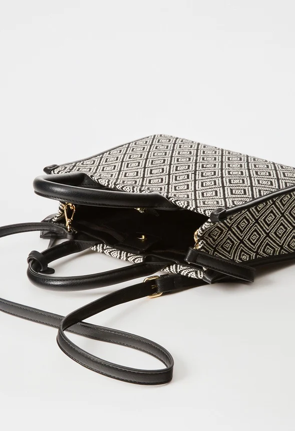 Boxy Tote with Crossbody Strap - Image 6