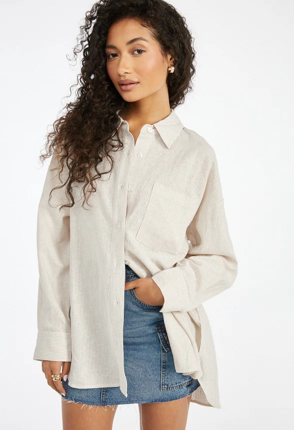 Boyfriend Button Down Shirt - Image 3
