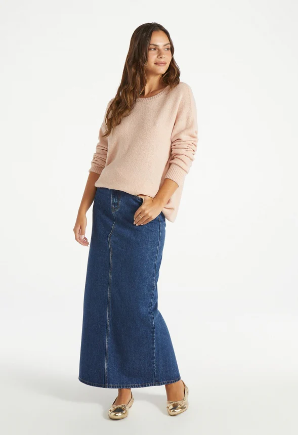 Boyfriend Pullover Crew Neck Sweater - Image 4