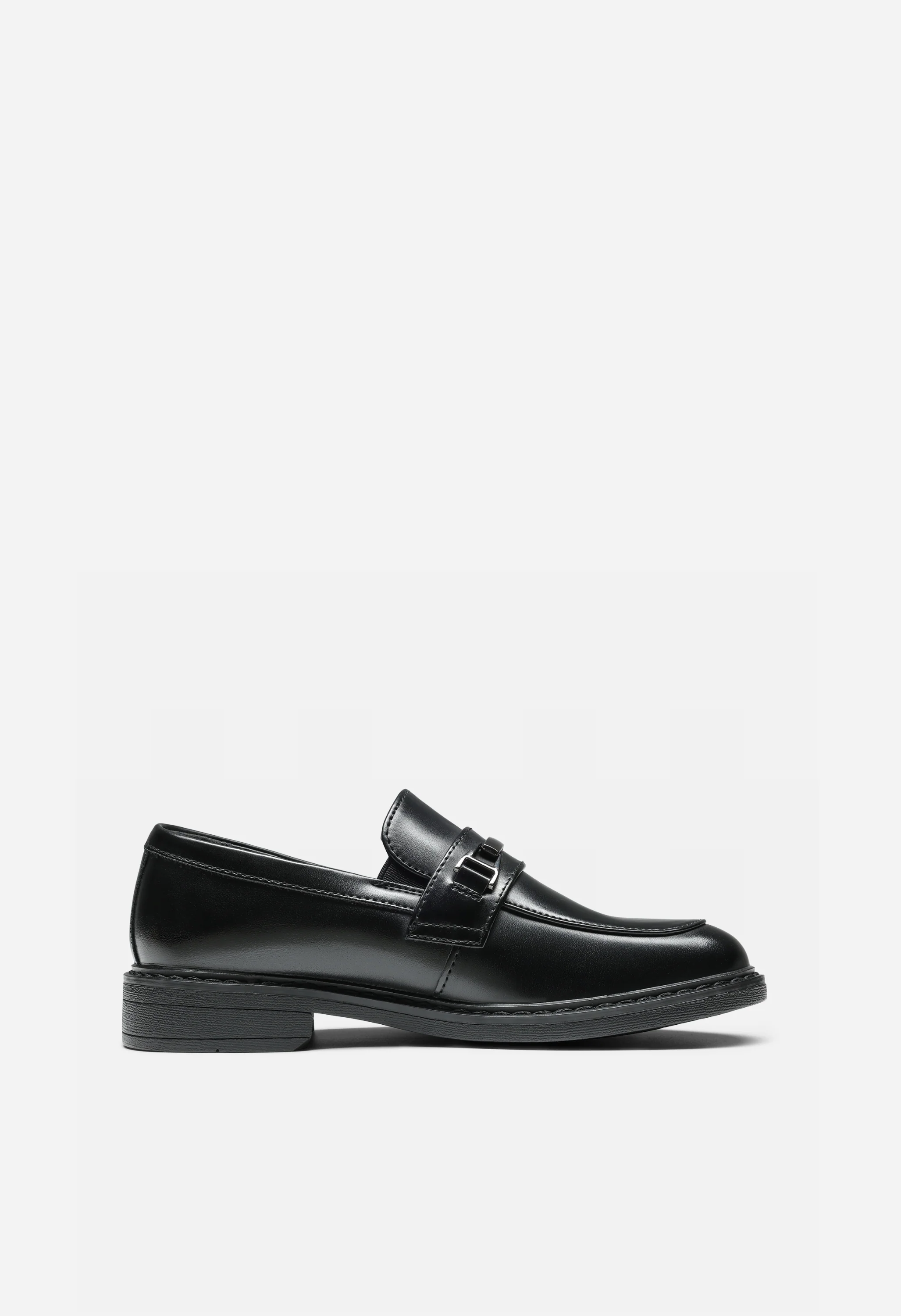 Boys' Classic Synthetic Leather Slip-On Loafers - Image 3