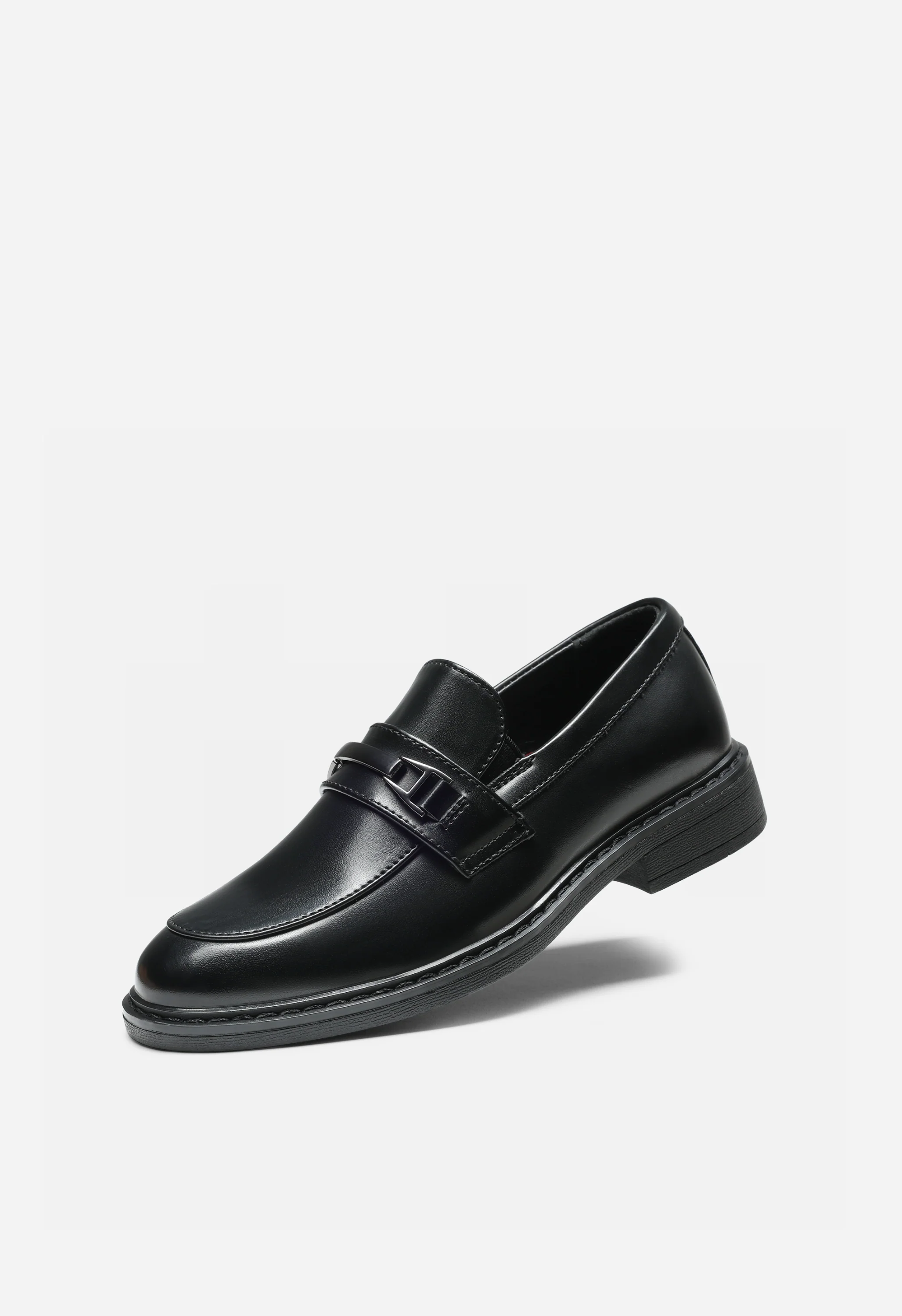 Boys' Classic Synthetic Leather Slip-On Loafers - Image 7