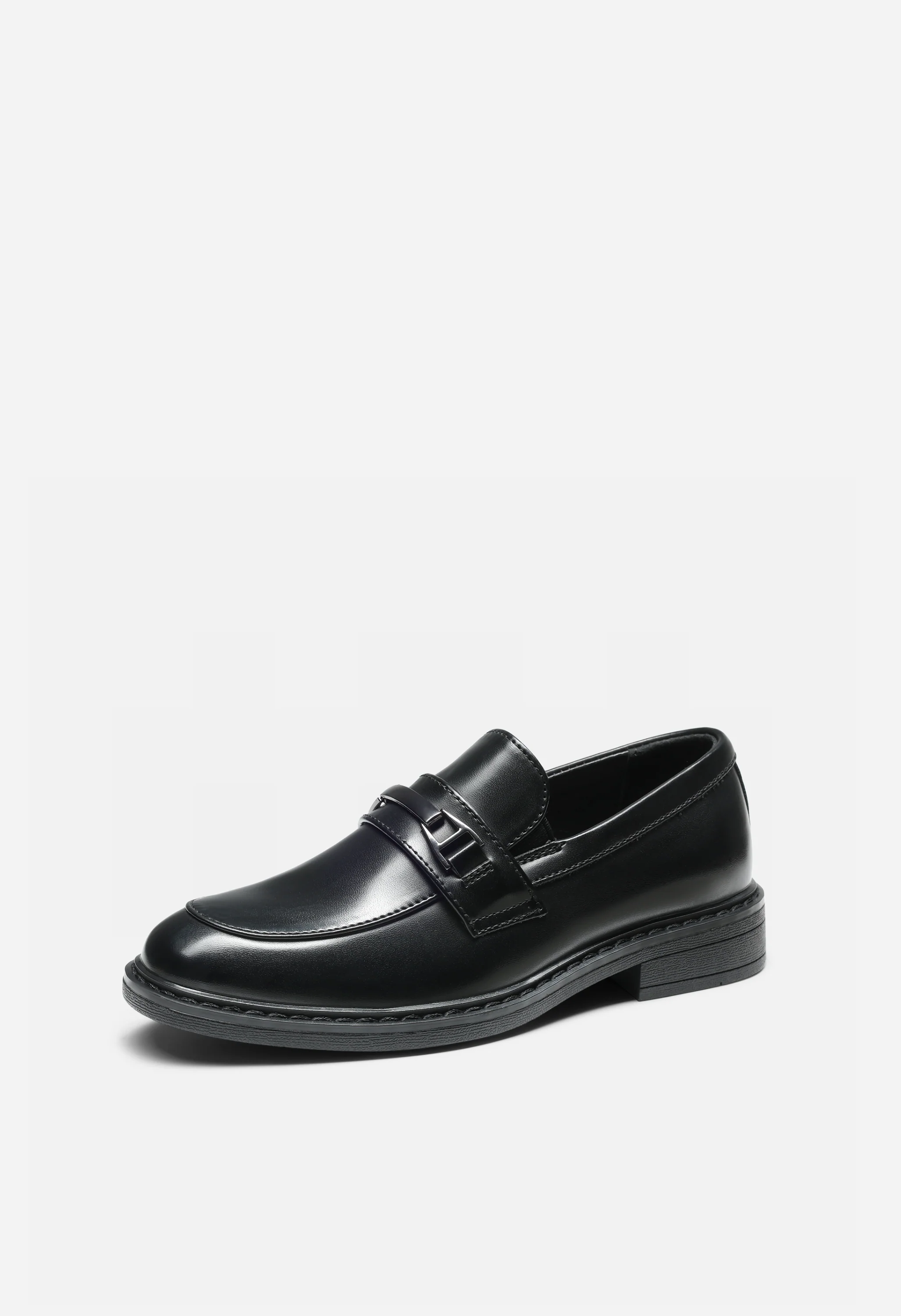 Boys' Classic Synthetic Leather Slip-On Loafers - Image 8
