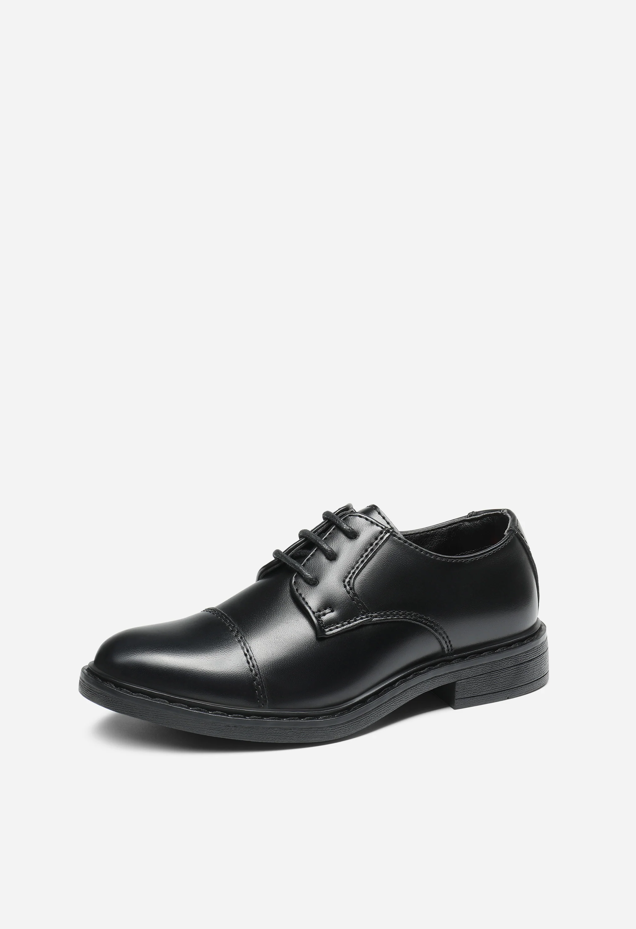 Boys' Vegan Leather Cap-Toe Dress Shoes - Image 3