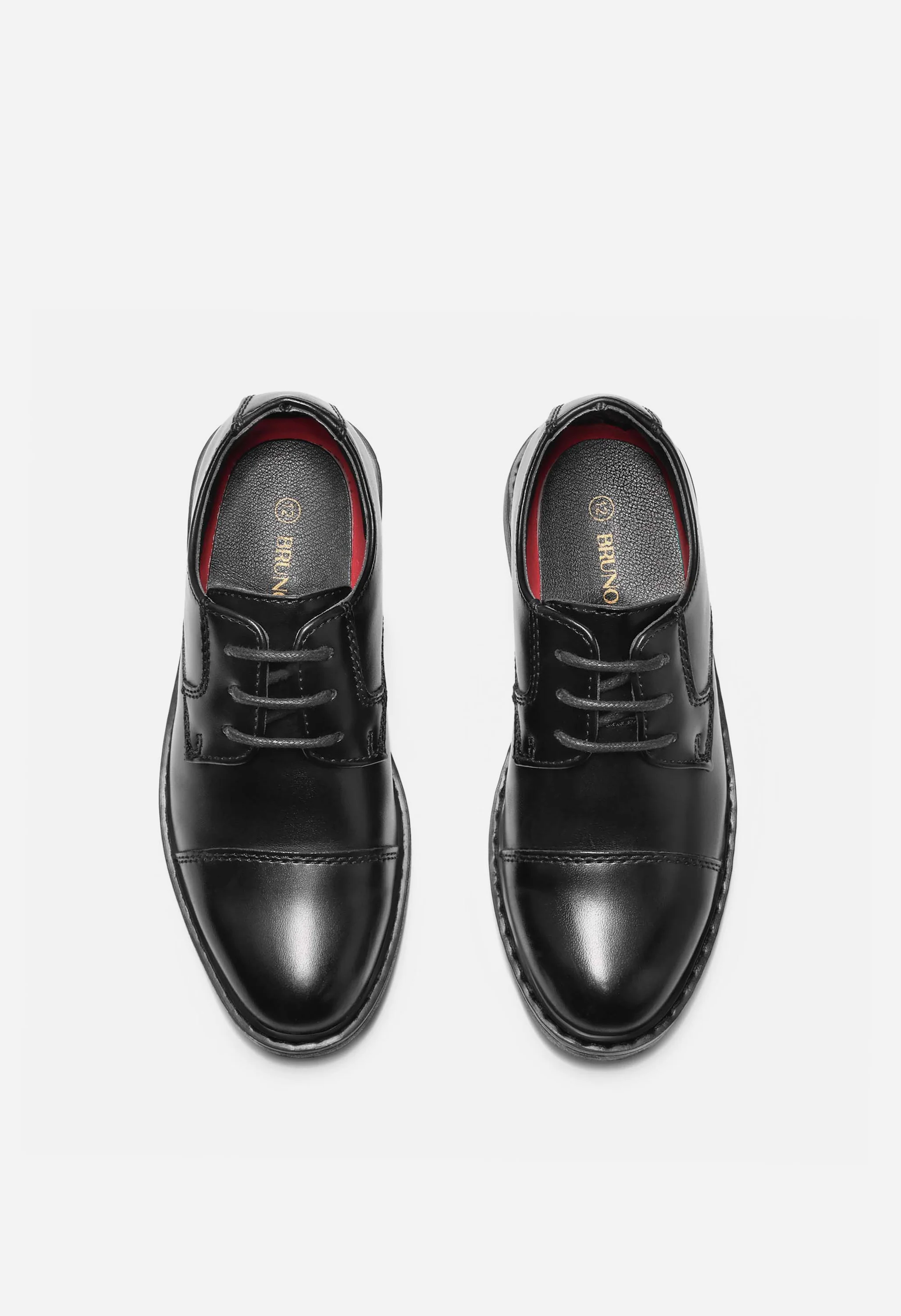Boys' Vegan Leather Cap-Toe Dress Shoes - Image 4