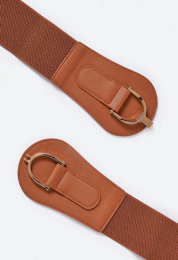 Bray Horse Bit Detail Elastic Waist Belt - Image 3