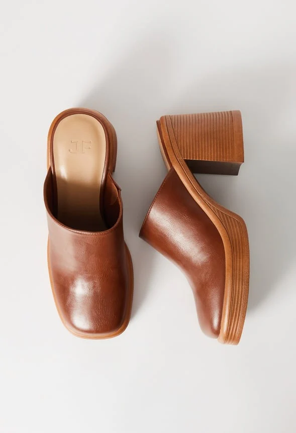Bridget Block Heeled Clog Mule - Image 5