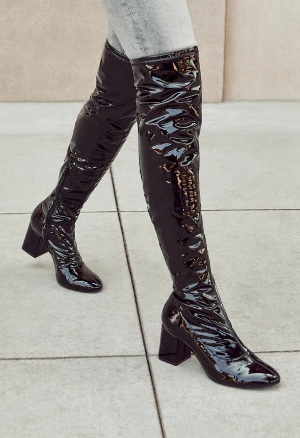 Brigitte Over-The-Knee Heeled Boot - Image 2