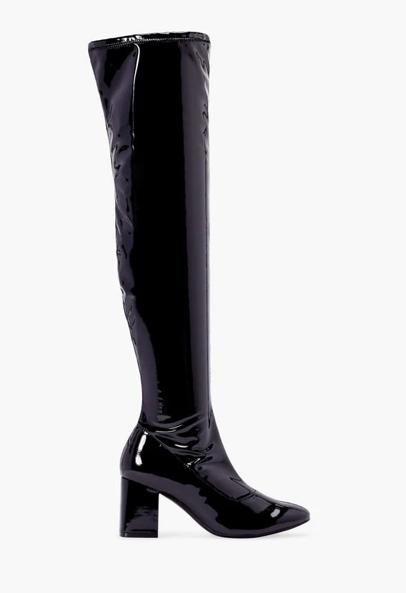 Brigitte Over-The-Knee Heeled Boot - Image 3