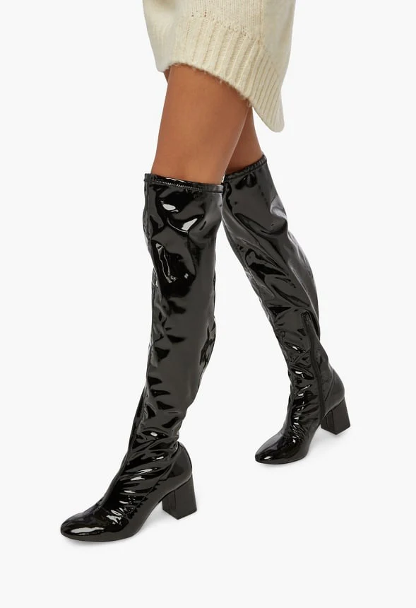 Brigitte Over-The-Knee Heeled Boot - Image 6