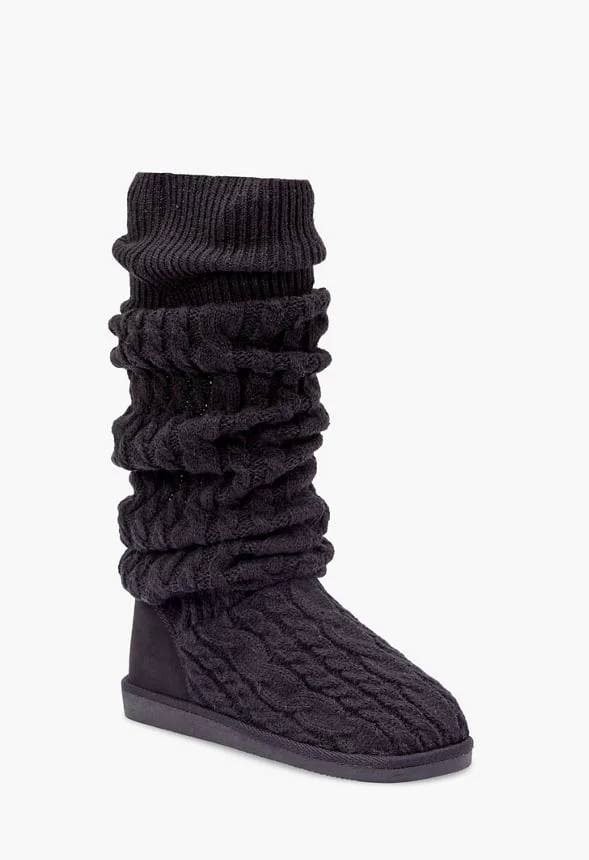 Brittany Knit Sock Fuzzie - Image 3
