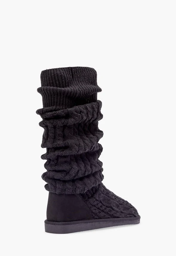 Brittany Knit Sock Fuzzie - Image 4