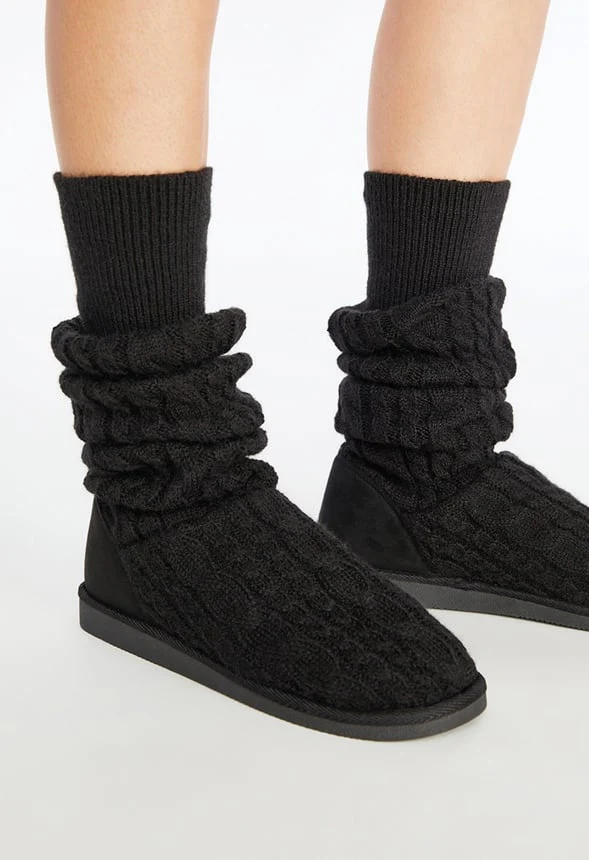 Brittany Knit Sock Fuzzie - Image 8