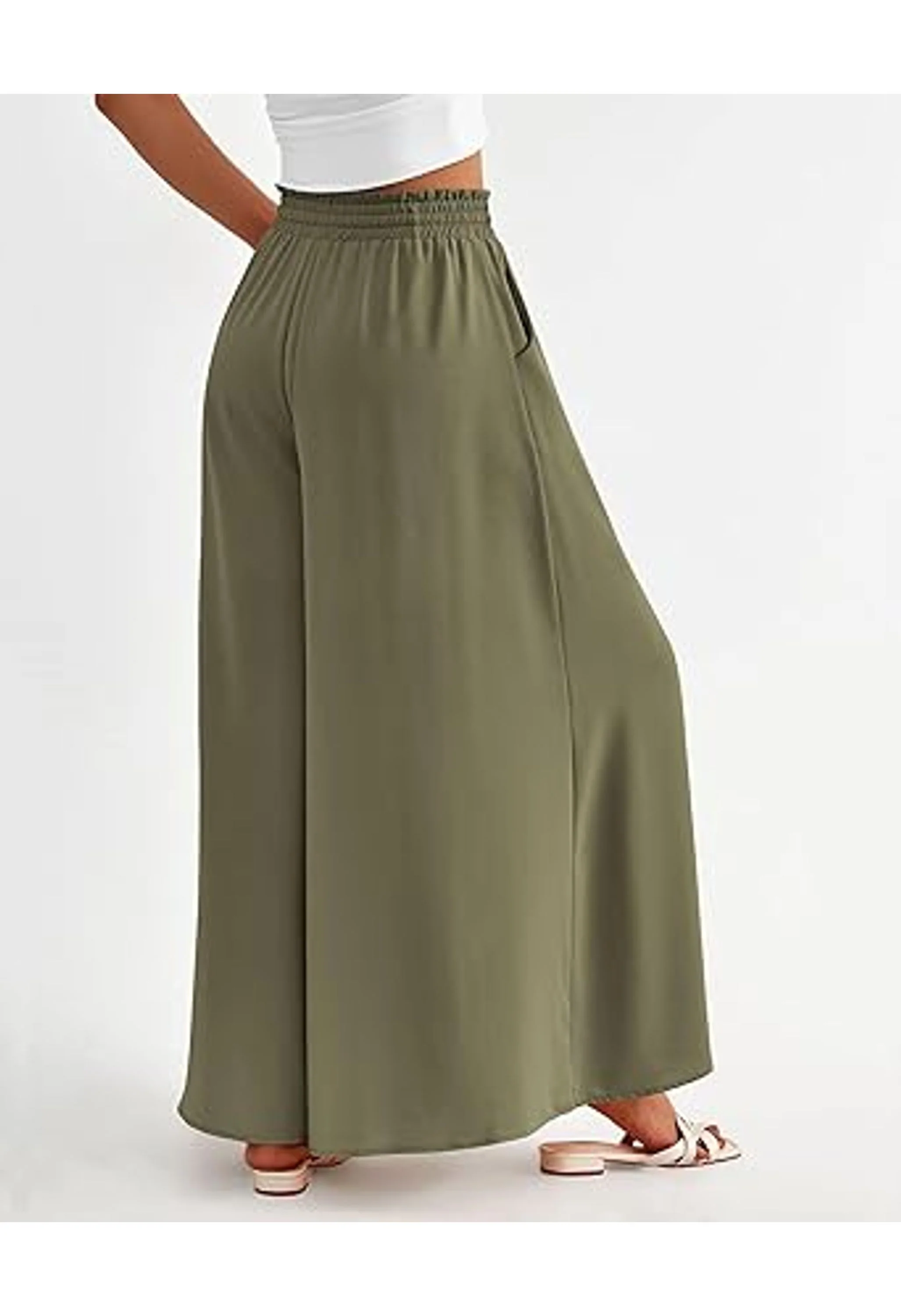 Women's High Waist Wide Leg Palazzo Pants - Image 3
