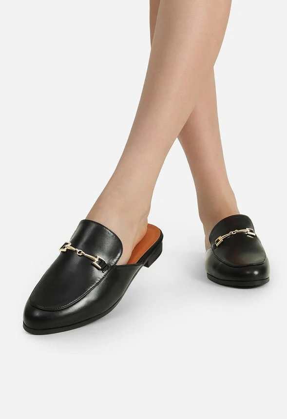 Buckle Design Slip on Mule - Image 2