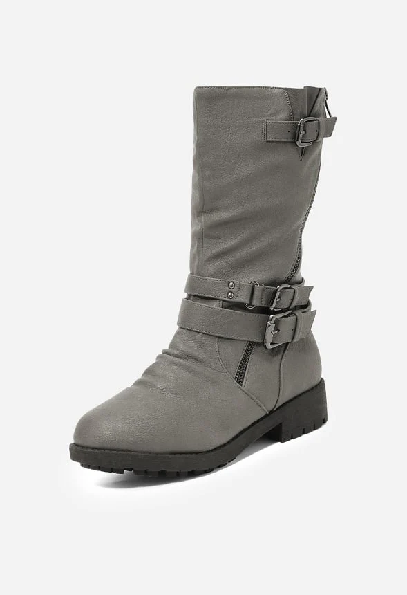 Buckle Knee High Boot - Image 3