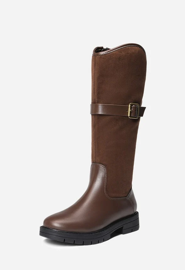 Buckle Knee High Riding Boot - Image 5