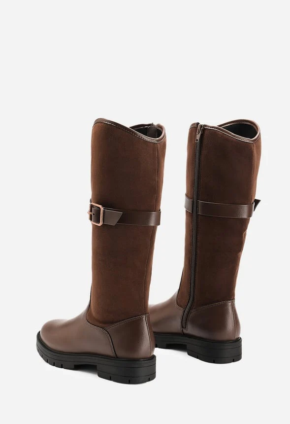 Buckle Knee High Riding Boot - Image 6