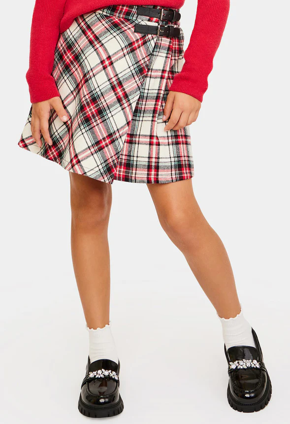 Buckle Pleated Skirt - Image 2