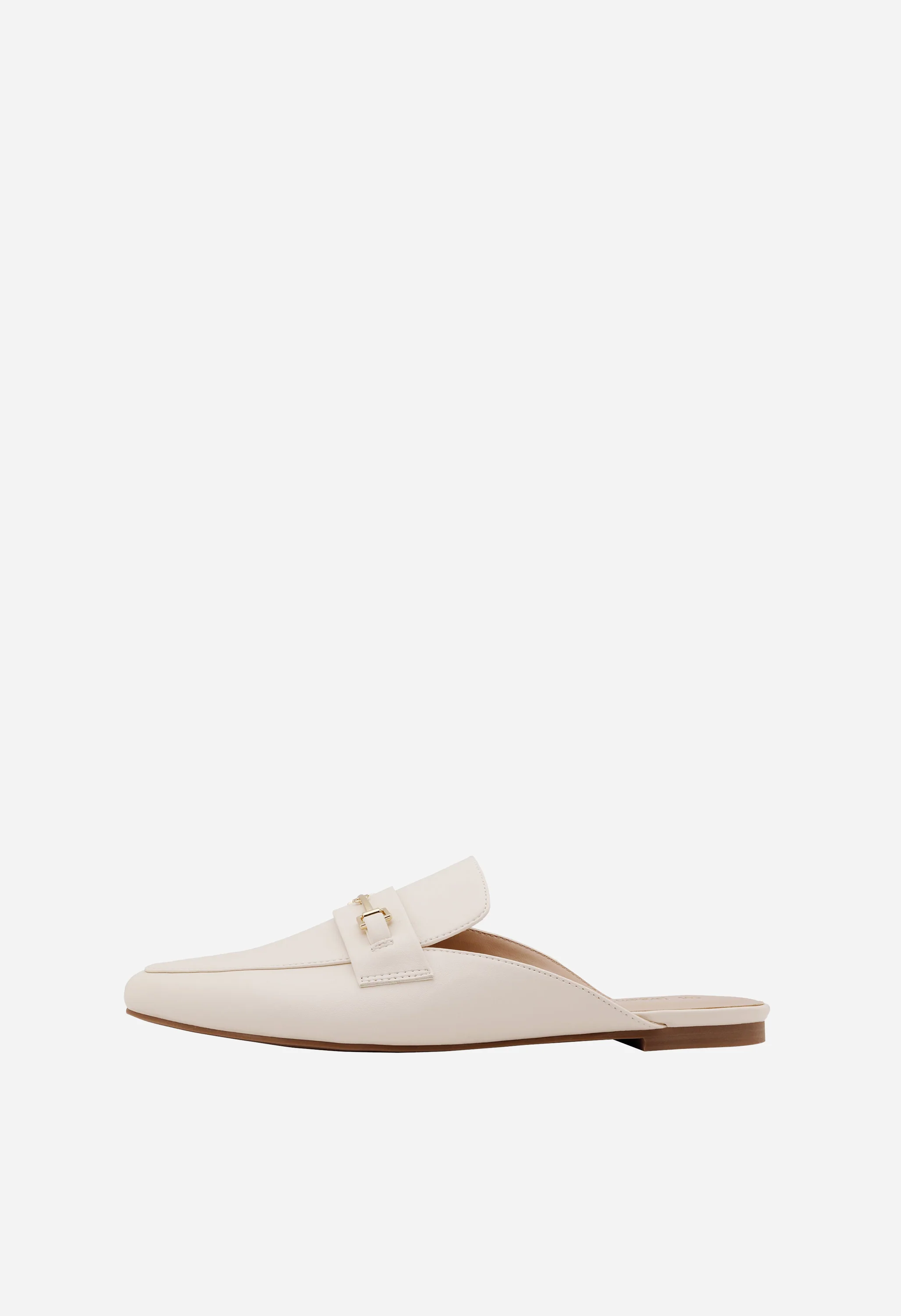 Buckle Pointed Toe Flat Mule - Image 2