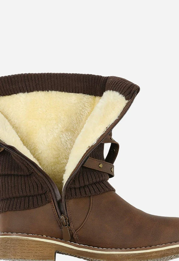 Buckle Strap Mid Calf Snow Boot - Image 2