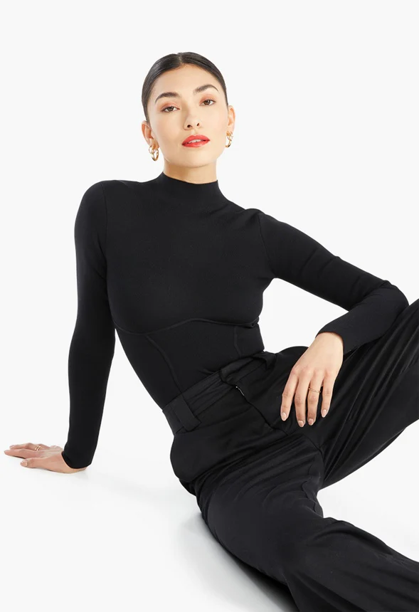 Bustier Sweater Bodysuit - Image 4