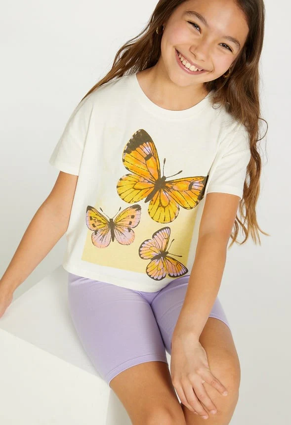 Butterfly Cropped Tee - Image 4