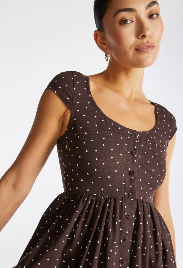 Button Down Midi Dress - Image 3