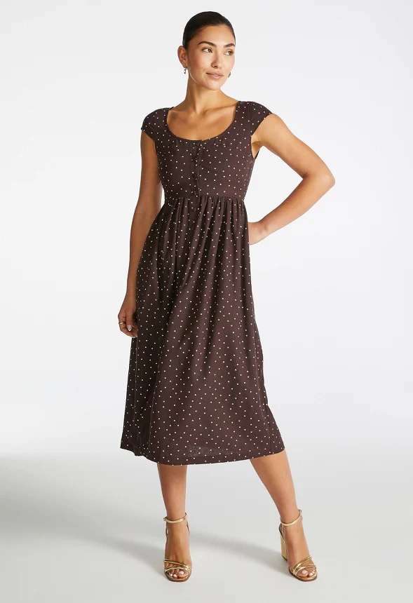 Button Down Midi Dress - Image 5