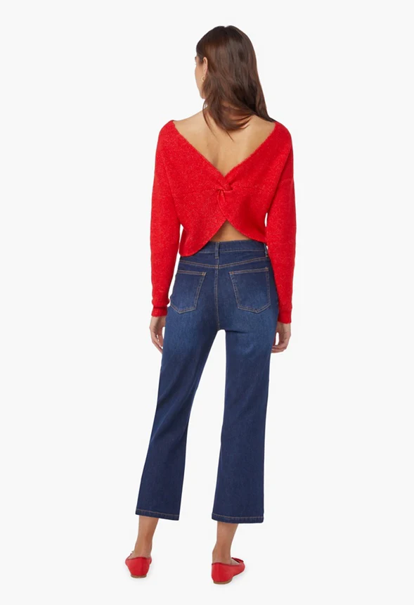 Button Fly Straight Leg Jeans - Image 3