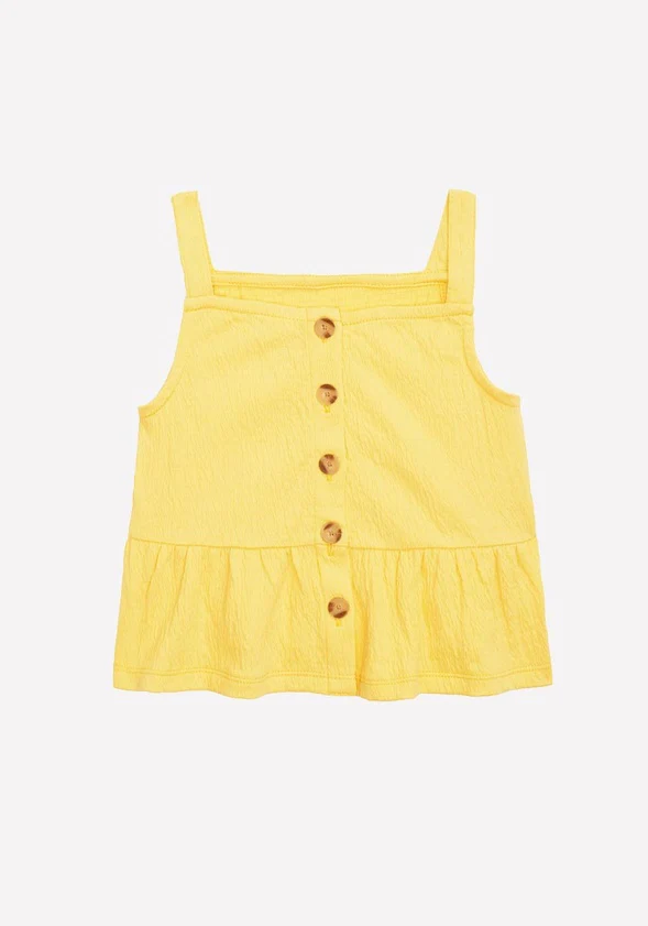 Button Up Peplum Tank - Image 3