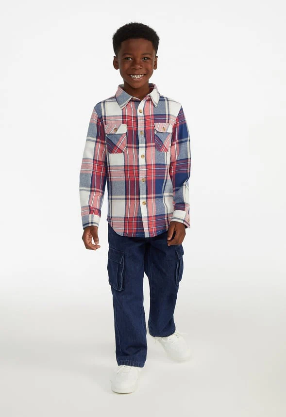 Button Up Plaid Shirt - Image 2