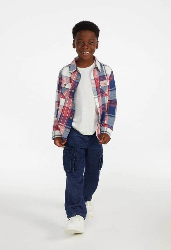 Button Up Plaid Shirt - Image 7