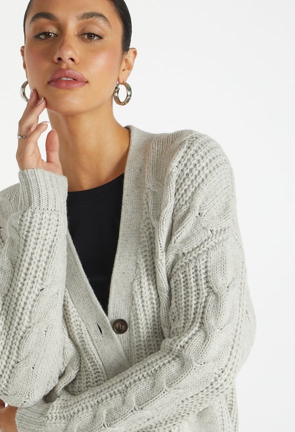 Cable Boyfriend Cardigan - Image 4