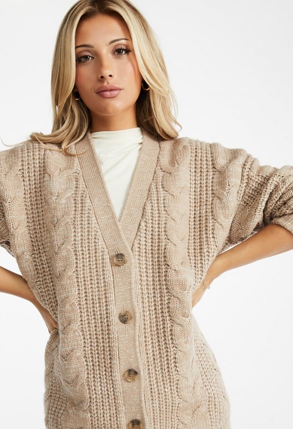 Cable Boyfriend Cardigan - Image 4