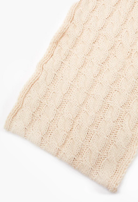 Cable Knit Infinity Scarf - Image 3