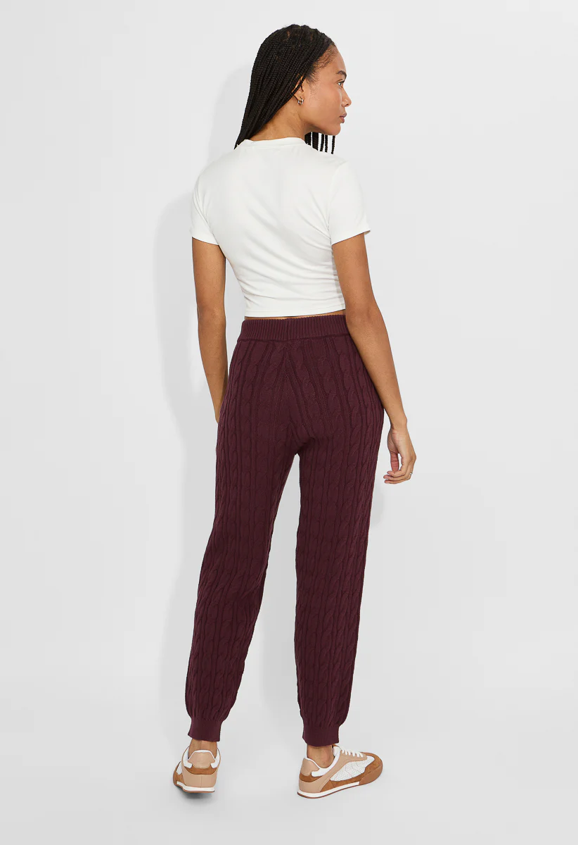 Cable Knit Jogger - Image 2
